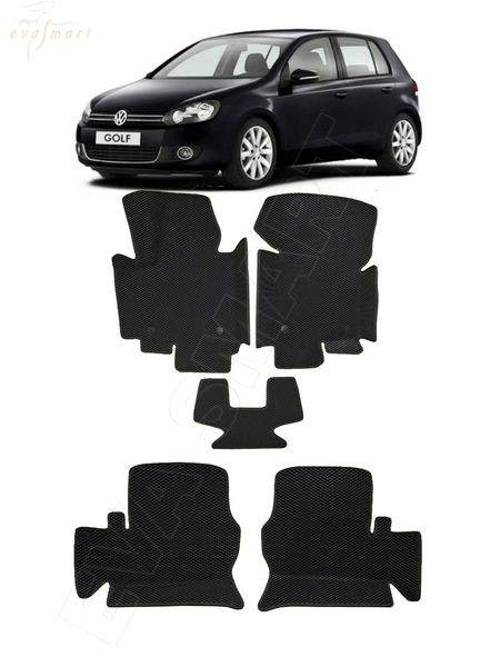 Volkswagen Golf VI вариант макси 3d 2009 - 2012 коврики EVA Smart