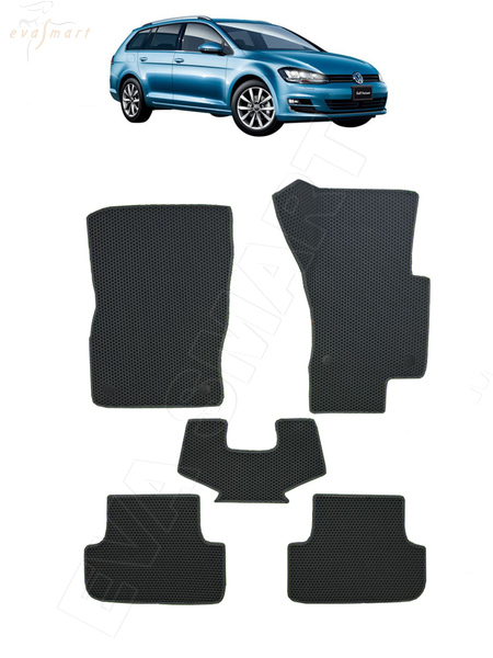 Volkswagen Golf VII правый руль 2013 - 2020 коврики EVA Smart