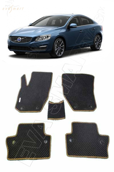 Volvo S60 II 2010 - 2018 коврики EVA Smart