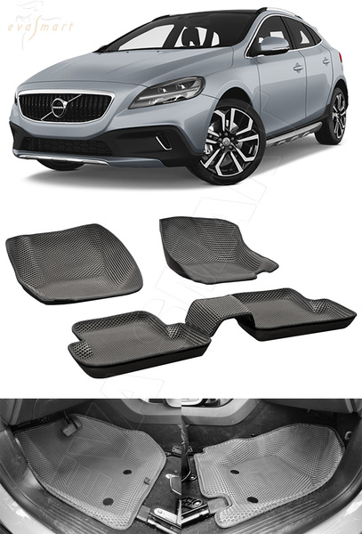 Volvo V40 Cross Country пресс борта 2012 - 2019 коврики EVA Smart